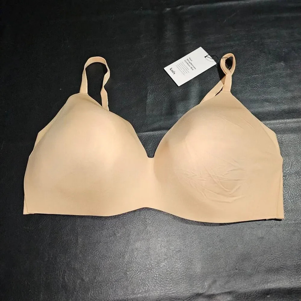 NWT Knix Womens Warm Sand Wing Woman Bra 8 40D 42D